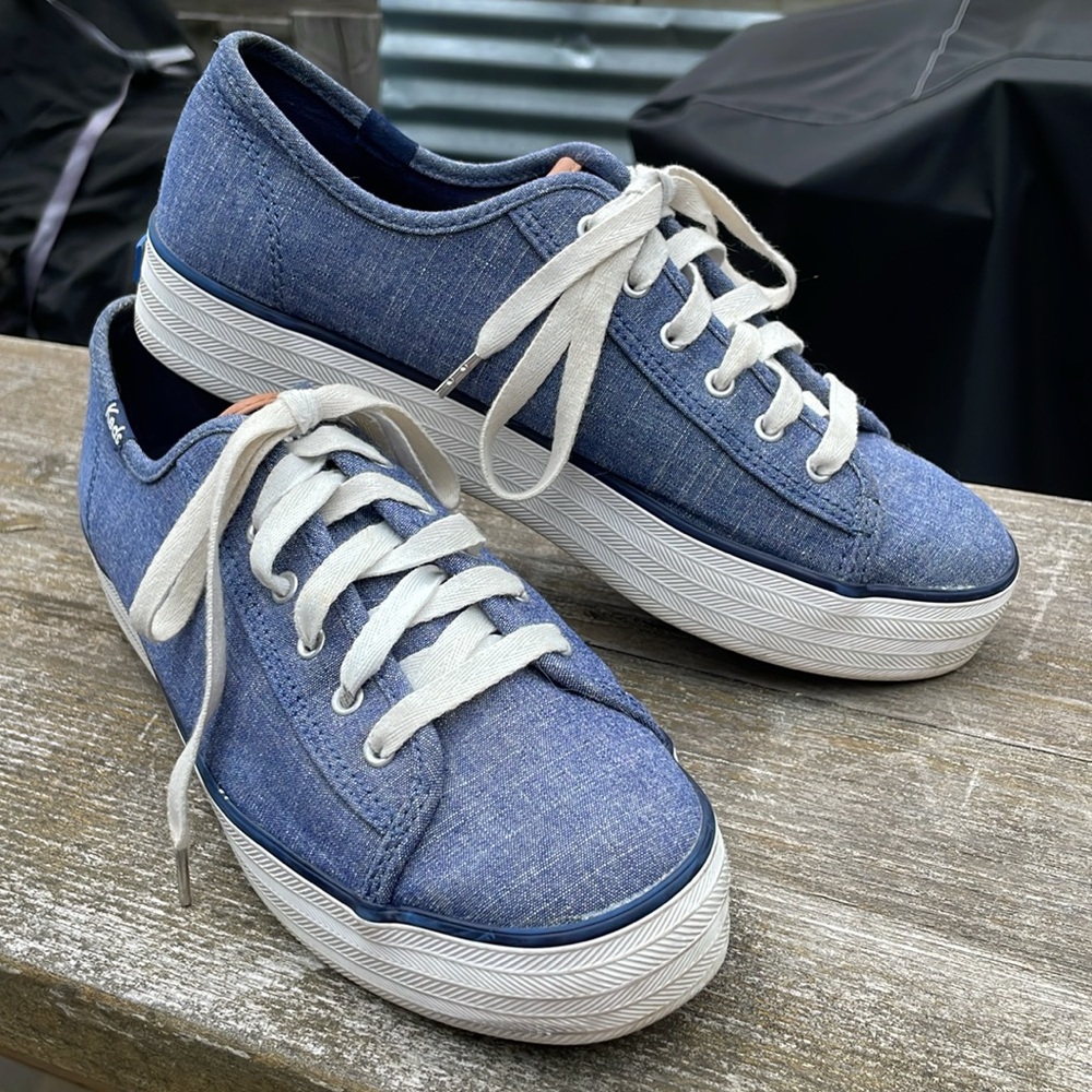 Keds Casual Blue Canvas Sneakers
